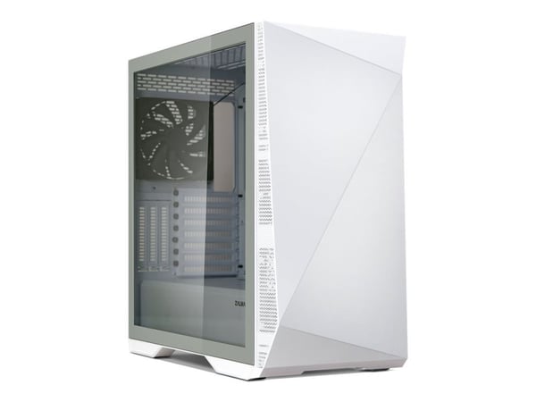 Zalman Z9 Iceberg - Mid tower - utökad ATX - genomskinlig sidopanel (härdat glas) - vit - USB/ljud