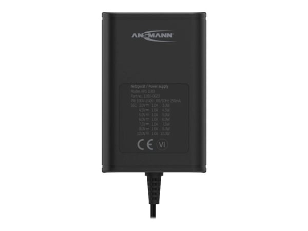 ANSMANN APS 1000 - Strømforsyning - 12 watt - 1 A - svart - Europa