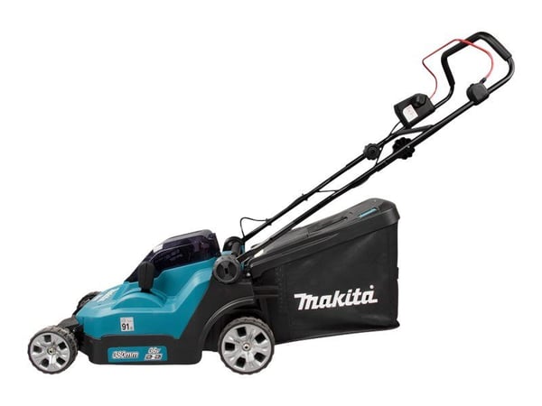 Makita DLM382PM2, 560 m², 38 cm, 2 cm, 7,5 cm, 40 L, 4 renkaita