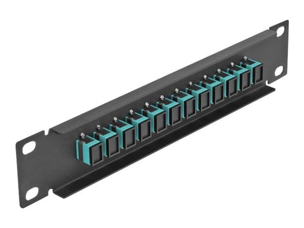 Delock - Patch-panel - SC MM X 12 - svart - 1U - 10"