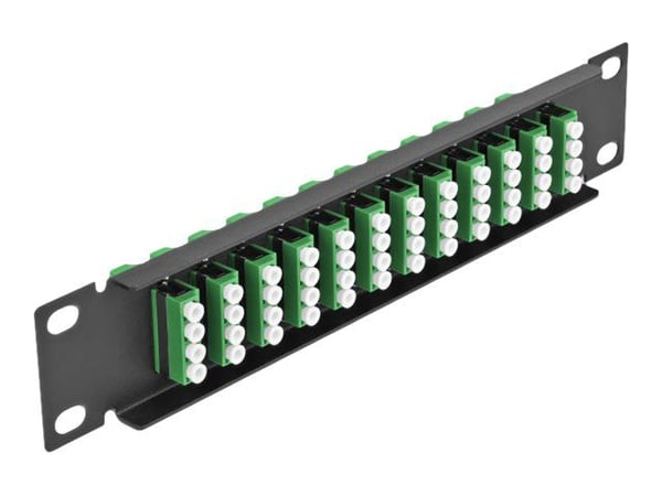 Delock - Koblingspanel - LC SM X 48 - svart - 1U - 10"