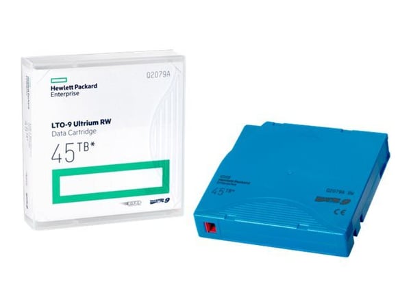 HPE - 20 x LTO Ultrium 9 - 18 TB / 45 TB - Skriveetiketter - lyseblå - bibliotekspakke - for P/N: R7E99A, R7F00A, R7F01A, R7F02A