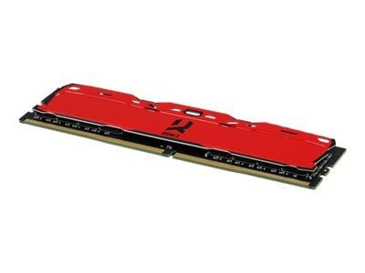 GOODRAM IRDM X - DDR4 - sats - 16 GB: 2 x 8 GB - DIMM 288-pin - 3200 MHz / PC4-25600 - CL16 - 1.35 V - ej buffrad - icke ECC - röd