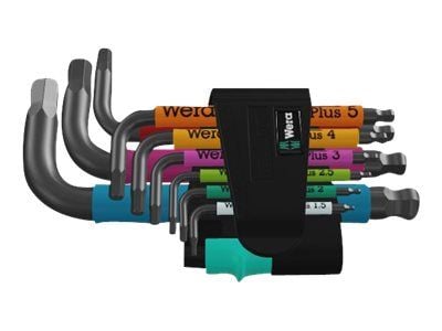 Wera 950/9 Hex-Plus - L-nøkkelsett - 9 deler - inn holder