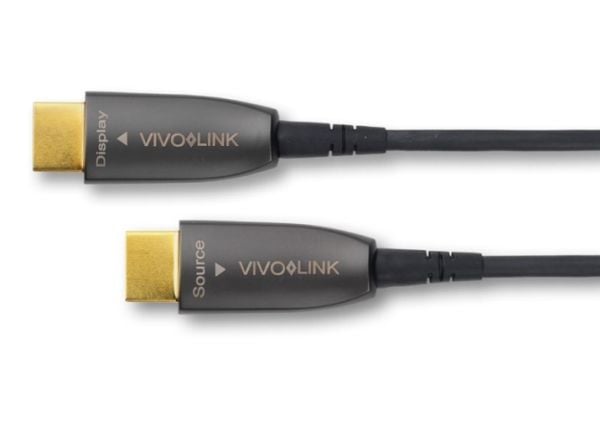 VivoLink - High Speed - HDMI-kabel - HDMI hann til HDMI hann - 5 m - fiberoptisk - svart - formstøpt, 4 K 60 Hz (4096 x 2160) støtte