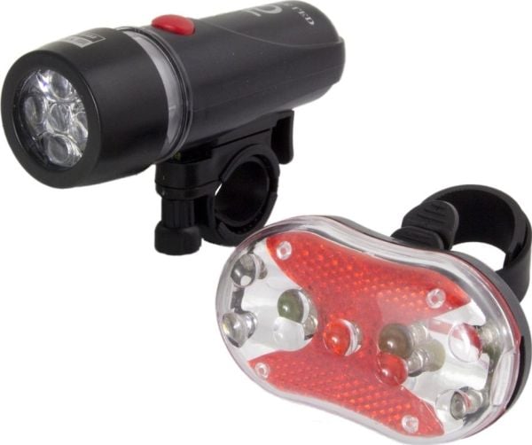 Esperanza EOT015, Frontlys + baklys (sett), Sort, Rød, Hvit, Plast, Termoplastisk polyuretan (TPU), LED, Rød