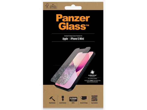 PanzerGlass™ | Skjermbeskytter - Standard Fit | Apple iPhone 13 Mini