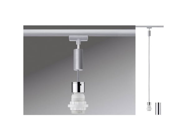 Paulmann 954.36, Krom, Krom, Krom matt, Metall, Plast, II, 1 pære(r )