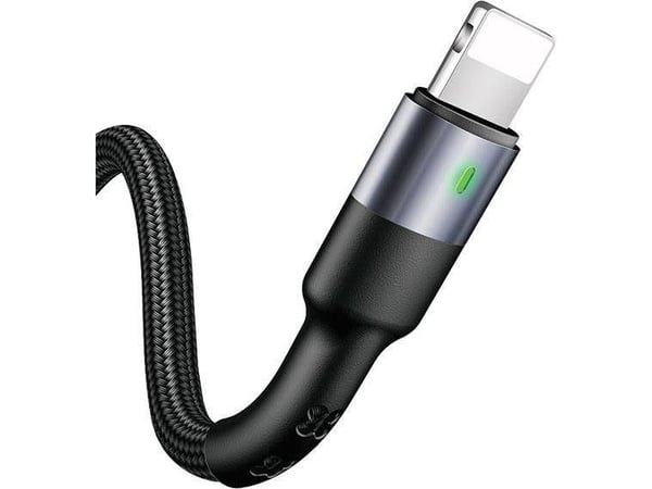 Usams USB-A - Lightning USB-kabel 1 m svart (23858)