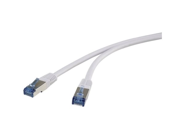 Renkforce RF-4737370, 3 m, Cat6a, S/FTP (S-STP), RJ-45, RJ-45, Hvit
