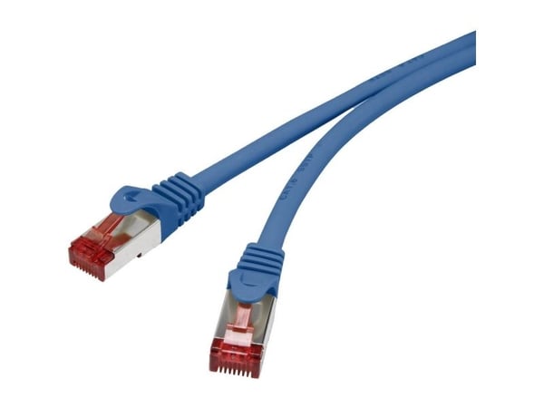 Renkforce RF-4737384, 0,15 m, Cat6, S/FTP (S-STP), RJ-45, RJ-45, Blå