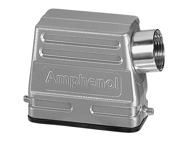 Amphenol C146 10G010 500 4 tygkapsling låg, kabelutgång på sidan 1 st