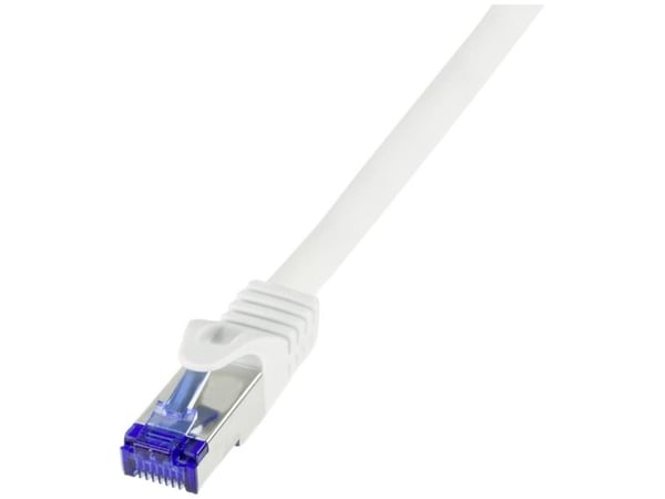 LogiLink C6A061S, 3 m, Cat6a, S/FTP (S-STP), RJ-45, RJ-45, Hvit