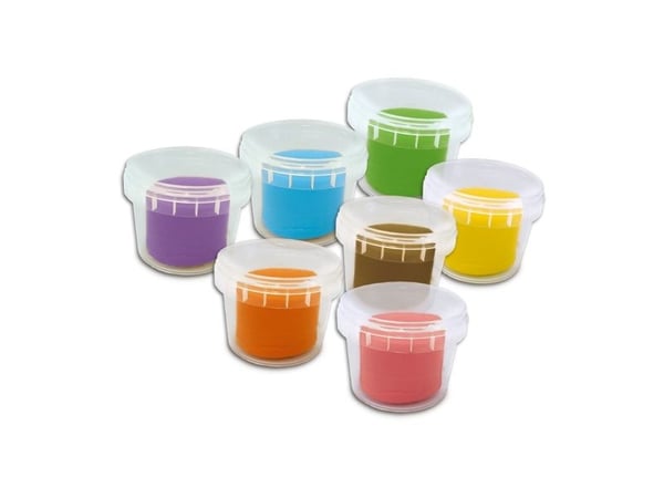 SES Creative Eco dough mega set, Muovailuvaha, Sininen, Ruskea, Vihreä, Oranssi, Purppura, Punainen, Keltainen, Lapsi, 7 väriä, 2 vuosi/vuosia, 12 ...