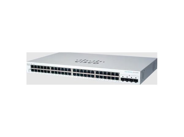 Cisco Business 220 Series CBS220-48T-4G - Switch - smart - 48 x 10/100/1000 + 4 x Gigabit SFP (uplänk) - rackmonterbar
