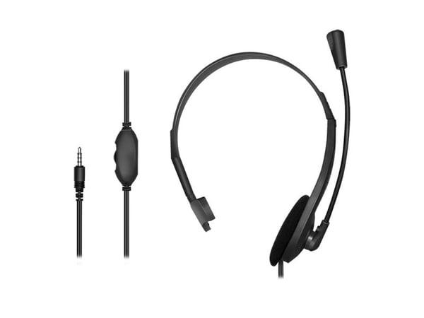 LogiLink HS0054, Kabel, Kontor/callcenter, 20 - 20000 hz, Headset, Svart