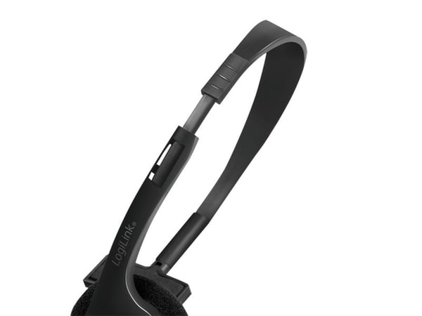 LogiLink HS0054, Kabel, Kontor/callcenter, 20 - 20000 hz, Headset, Svart