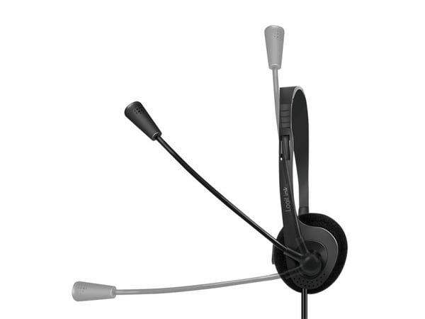LogiLink HS0054, Kabel, Kontor/callcenter, 20 - 20000 hz, Headset, Svart