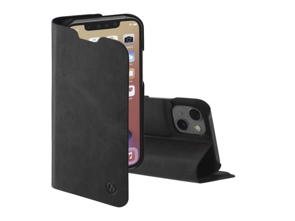 Hama Essential Line Guard Pro - Lommebok for mobiltelefon - fauxlær - svart - for Apple iPhone 13