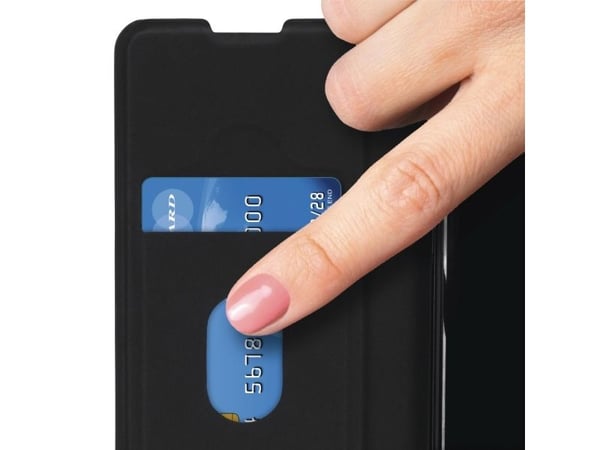 Hama Essential Line Guard Pro - Lommebok for mobiltelefon - fauxlær - svart - for Apple iPhone 13