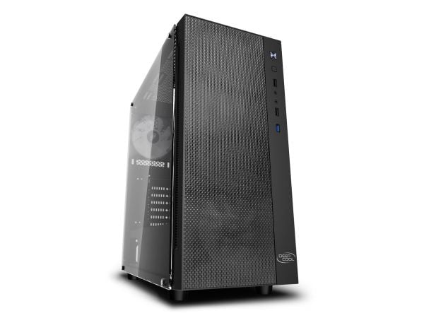 DeepCool MATREXX 55 MESH ADD-RGB 4F - Tower - udvidet ATX - sidepanel med vindue (hærdet glas) - ingen strømforsyning (ATX / PS/2) - USB/Lyd