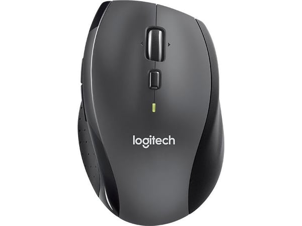 Logitech LGT-M705S, Oikeakätinen, Optinen, Langaton RF, 1000 DPI, Puuhiili