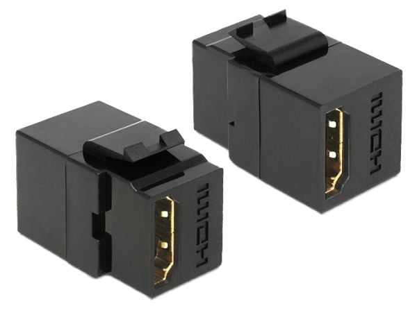 Delock - Trapes-jakk - HDMI - svart