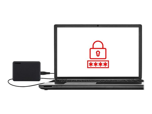 Toshiba Canvio Advance - Harddisk - 4 TB - ekstern (bærbar) - 2.5" - USB 3.2 Gen 1 - svart
