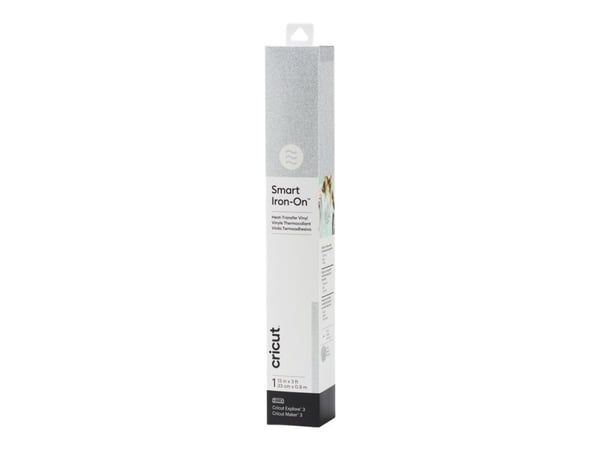 Cricut Smart Iron-On - Håndverksmateriale - 33 cm x 2.7 m - sølv - vinyl