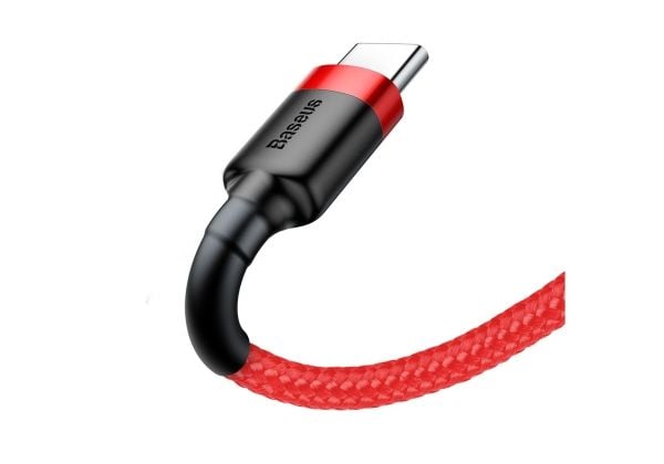 Baseus Cafule - USB-kabel - USB (hane) till USB-C (hane) - USB 2.0 - 9 V - 3 A - 0.5 m - röd