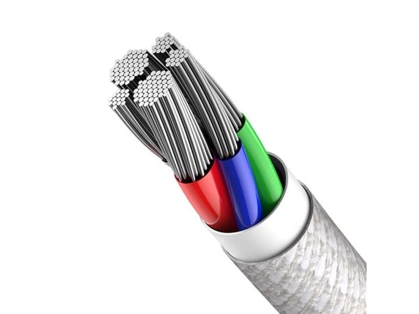 Baseus CATLGD-02, 1 m, Lightning, USB C, Hankjønn, Hankjønn, Hvit