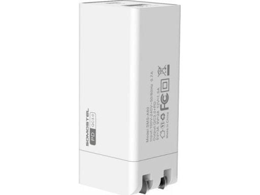 Somostel 36W Network Charger + USB-C PD White SMS-A80 cable