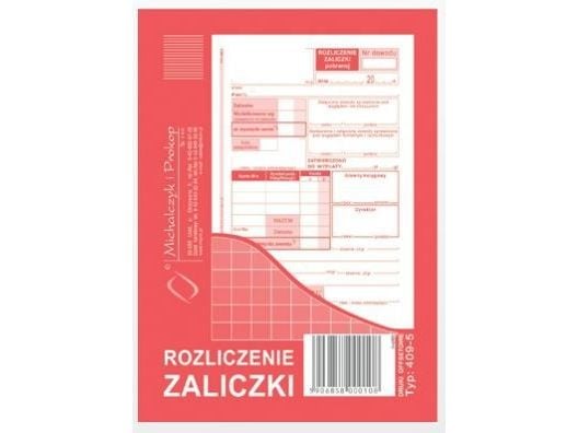 Michalczyk & Prokop Settlement of advance payment A6 40 sheets (409-5)