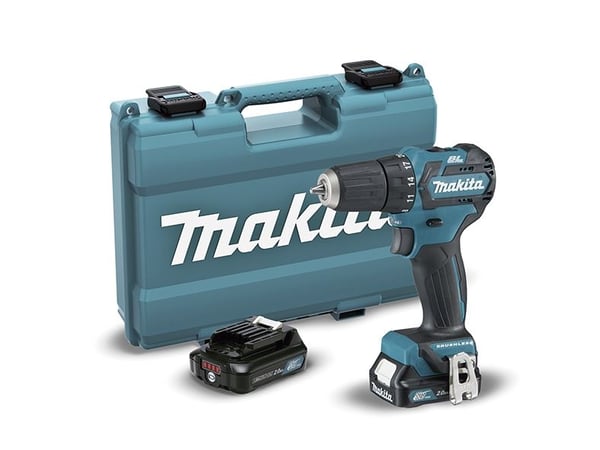 Makita DF332DSAE - Drill/driver - trådløs - 2 hastigheter - nøkkelfri borhylse 10 mm - 35 N·m - 2 batterier - 12 V