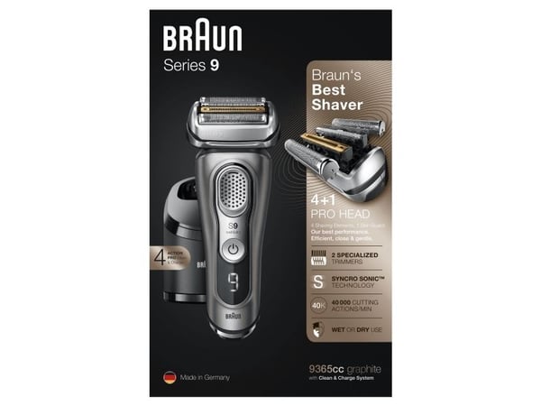 Braun Series 9 - 9365cc folie barberhøvel grafitt