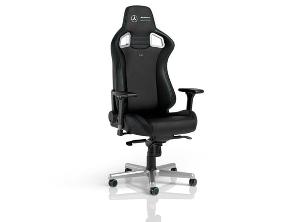 noblechairs EPIC Mercedes, PC-pelituoli, 120 kg, pehmustettu istuin, Pehmustettu selkänoja, Terästä, 4D-käsinoja noblechairs EPIC Mercedes, PC-pelituoli, 120 kg, pehmustettu istuin, Pehmustettu selkänoja, Terästä, 4D-käsinoja