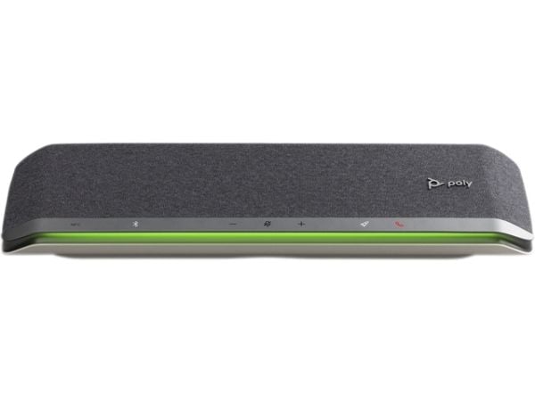 HP Poly Sync 60 Microsoft Teams-sertifisert høyttalertelefon, Mobiltelefon/PC, Sølv, 30 m, 55 dB, 1,5 m, Berøringskontroll
