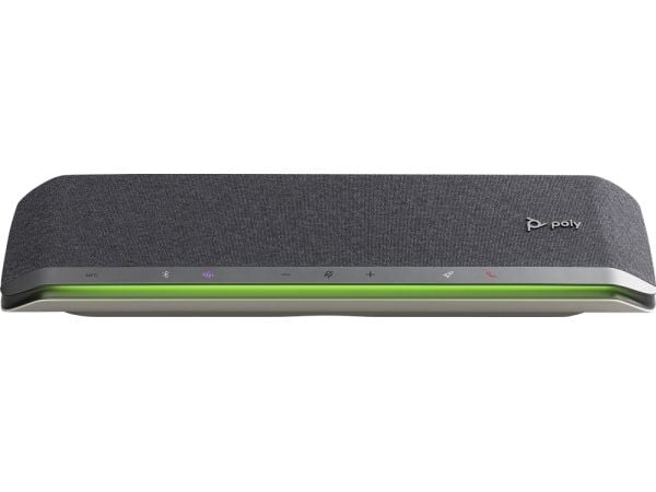 HP Poly Sync 60 Microsoft Teams-sertifisert høyttalertelefon, Mobiltelefon/PC, Sølv, 30 m, 55 dB, 1,5 m, Berøringskontroll