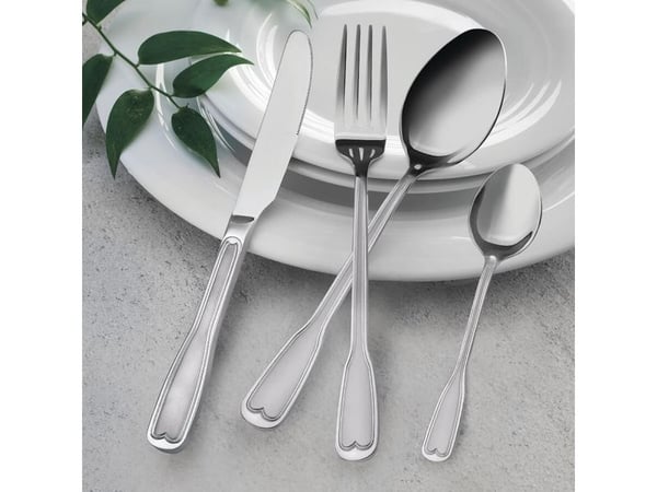 MAESTRO MR-1519-24 ruokailuvälinesarja ruostumaton teräs 24 kpl hopea