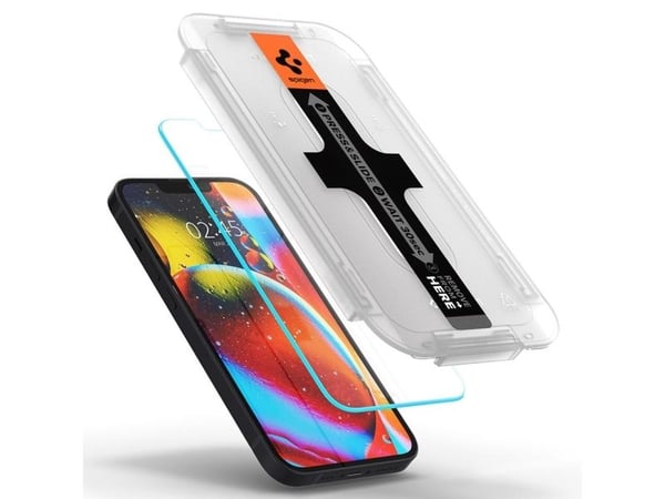 Spigen AGL03396, Apple, iPhone 13 Mini, Läpinäkyvä, 2 kpl