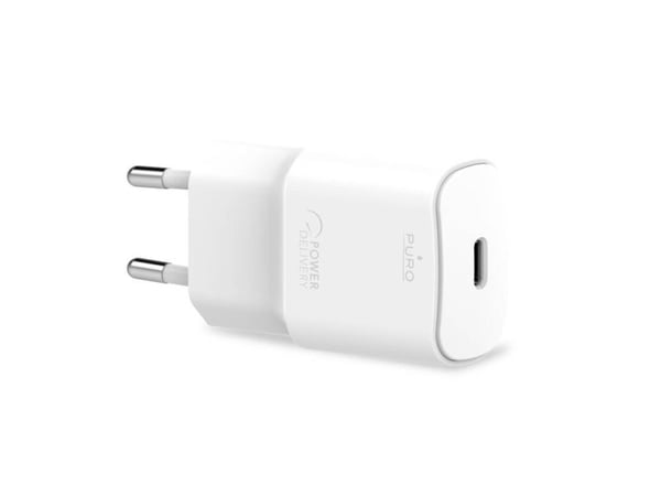 Puro Mini Fast Travel Charger 1x USB-C 3 A (PUR415WHT)