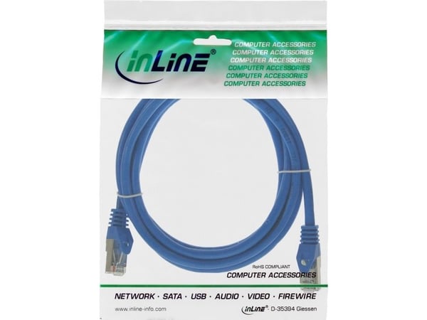 InLine SF/UTP Cat5e 2m, 2 m, Cat5e, SF/UTP (S-FTP), RJ-45, RJ-45, RJ-45