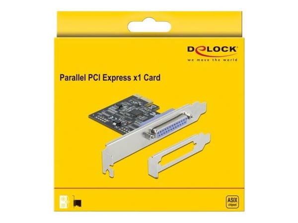 Delock PCI Express-kort til 1 x Parallell IEEE1284 - Parallelladapter - PCIe 2.0 lavprofil - IEEE 1284 x 1