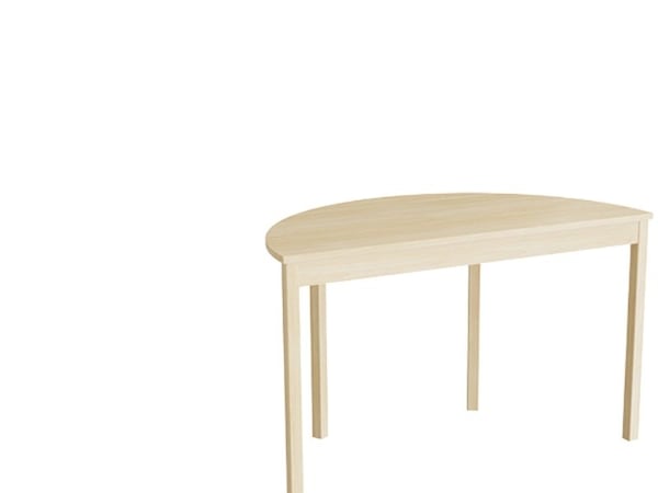 Bord Lovis 609, 1200x600 mm Højde 720 mm med lyddæmpende birk laminat, birk understel
