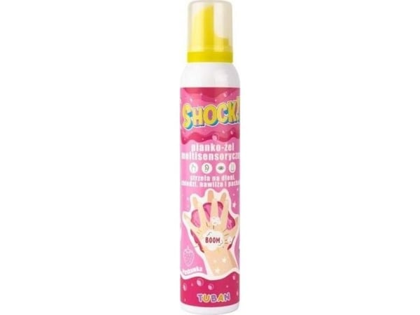 Tuban Shock! multisensorisk skumgel - 200 ml - bringebær (TU3401)