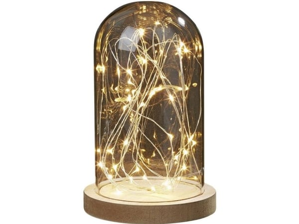 Hellum 523713 LED takbelysning (RGB) varmvit transparent, trä