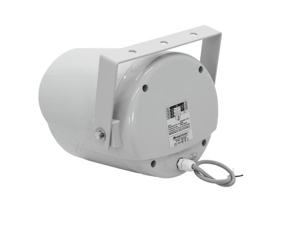 Omnitronic 80710374, Koblet med ledninger (ikke trådløs), 30 W, 150 - 150000 Hz, 8 O, Hvit