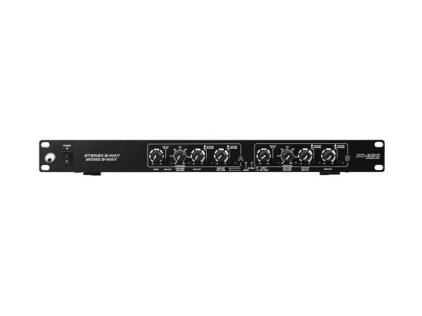 Omnitronic 10355627, Aktivt delningsfilter, 2-vägssystem/3-vägssystem, 0 - 230 V, Svart, 100 dB, Svart