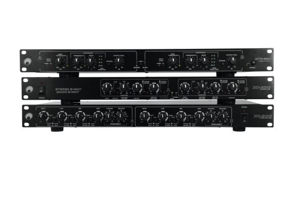 Omnitronic 10355627, Aktiv crossover, Toveis-/treveissystemer, 0 - 230 V, Svart, 100 dB, Svart