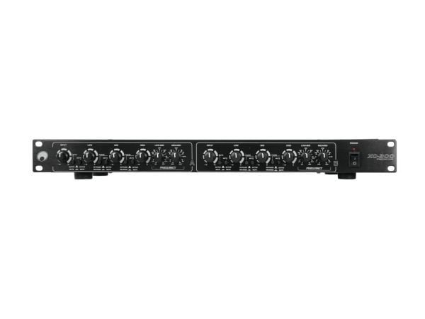 Omnitronic 10355636, Aktiivinen risteilypiste, 3-suuntainen järjestelmäs, 0 - 230 V, Musta, 100 dB, 483 mm